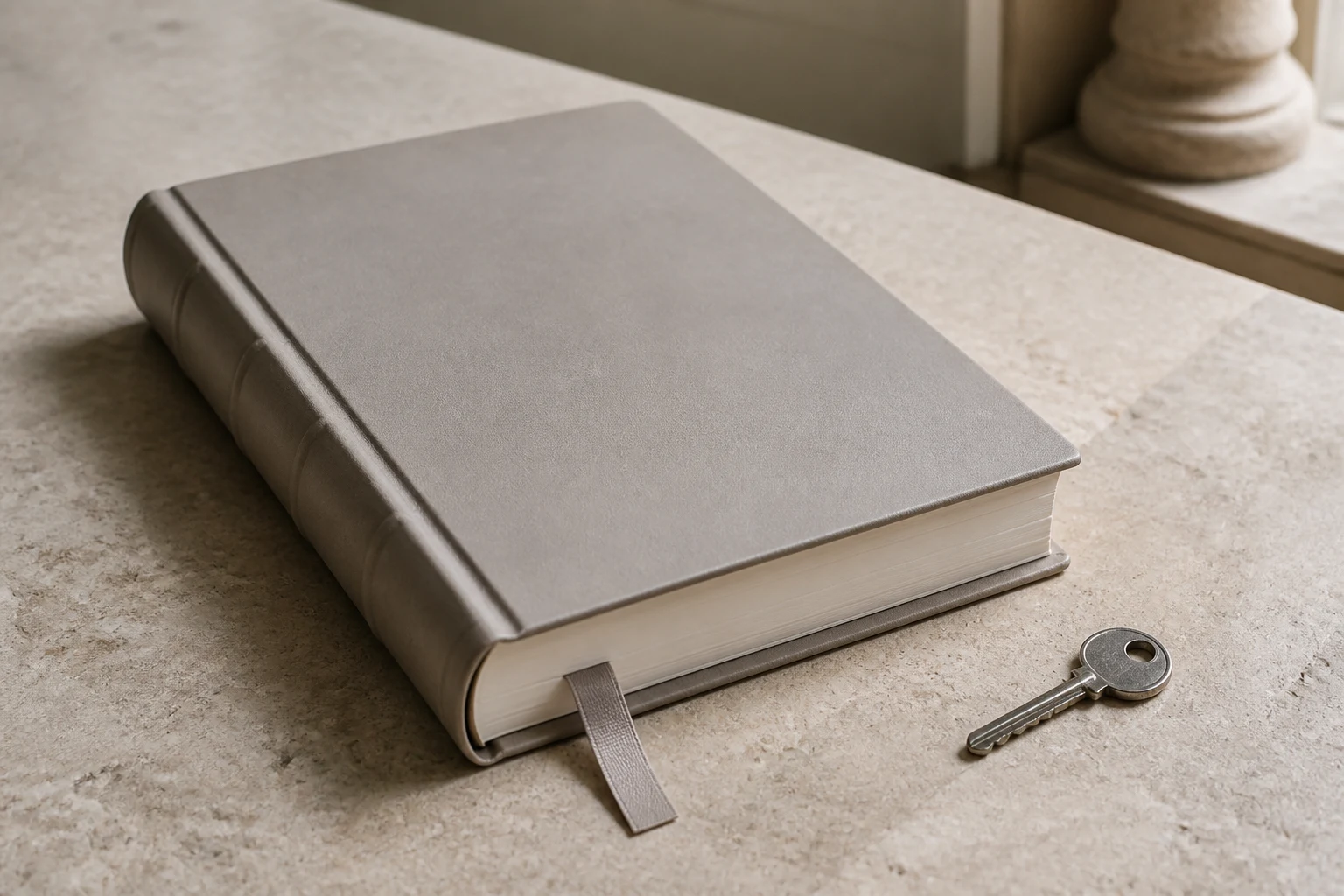 Editoriales Stillleben zum Thema Grundbuch vor dem Verkauf prüfen